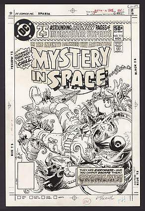 Joe Kubert - MYSTERY IN SPACE #113 Cover Comic Art
