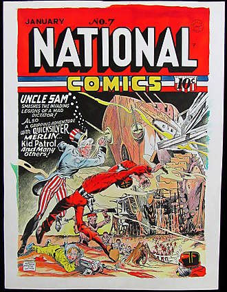 NATIONAL COMICS #7 Recreation Art Comic Art