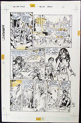 NEW TEEN TITANS (1984-88) #26 Interior Page Comic Art
