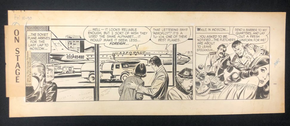 Leonard Starr - ON STAGE BY LEONARD STARR #1964 Strip Art Comic Art