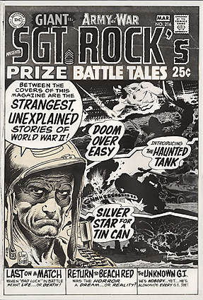 Joe Kubert - OUR ARMY AT WAR (1952-77) #216 Cover Comic Art