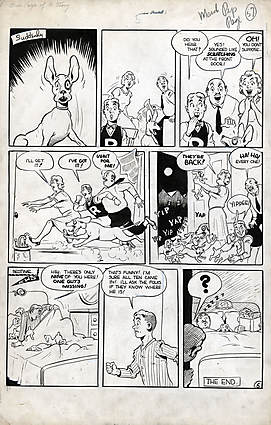 PEP COMICS (1940-87) #37 Interior Page Comic Art