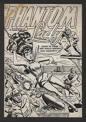 PHANTOM LADY (1954-55) #2 Cover Comic Art