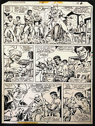 Mike Zeck - POWERMAN/IRON FIST #51 Interior Page Comic Art