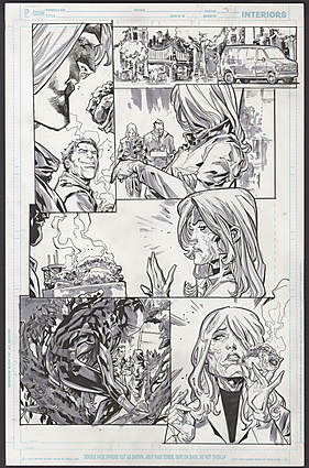 Ken Lashley - SECRET SIX (2015-16) #4 Interior Page Comic Art