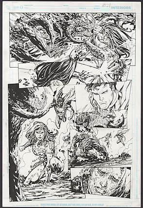 Ken Lashley - SUPERMAN: DOOMED (2014) #1 Interior Page Comic Art