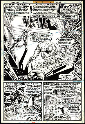 Ken Landgraf - SUPERMAN FAMILY #192 Half Splash Comic Art