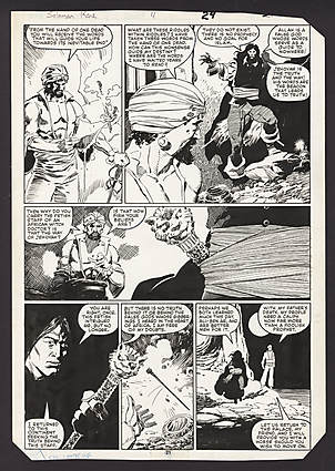 Al Williamson - SWORD OF SOLOMON KANE, THE #4 Interior Page Comic Art