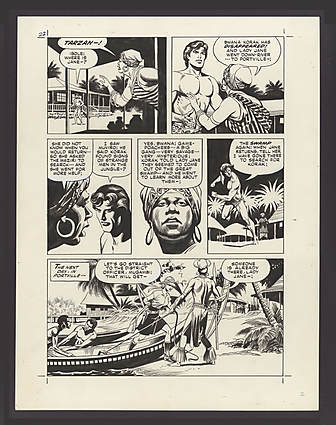 Russ Manning - TARZAN AND THE BEAST MASTER #0 Interior Page Comic Art