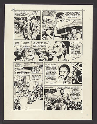 Russ Manning - TARZAN AND THE BEAST MASTER #0 Interior Page Comic Art