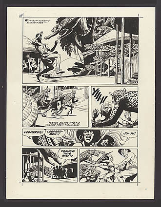 Russ Manning - TARZAN AND THE BEAST MASTER #0 Interior Page Comic Art