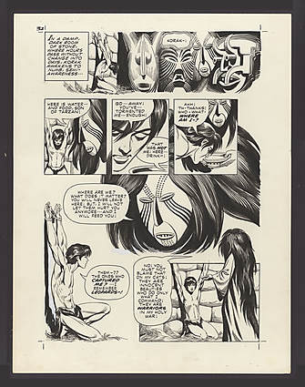 Russ Manning - TARZAN AND THE BEAST MASTER #0 Interior Page Comic Art