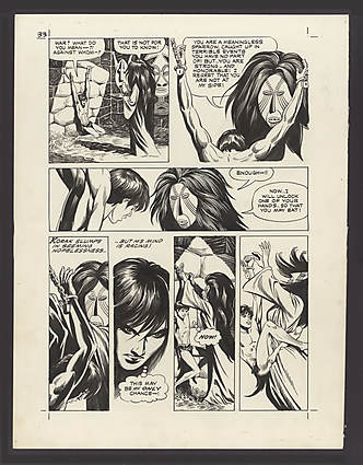 Russ Manning - TARZAN AND THE BEAST MASTER #0 Interior Page Comic Art