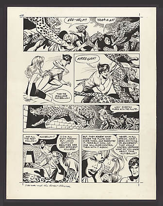 Russ Manning - TARZAN AND THE BEAST MASTER #0 Interior Page Comic Art