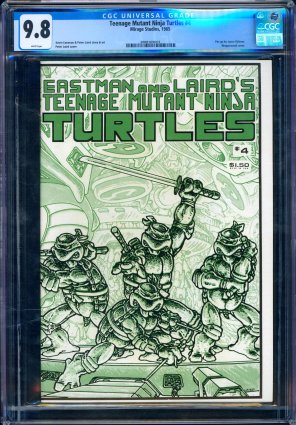 TEENAGE MUTANT NINJA TURTLES #4 CGC 9.4 WHITE PAGES